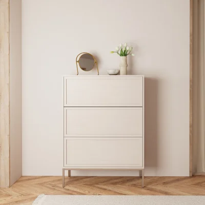 The Range Palmdale 3 Drawer Chest in Grey - Grey