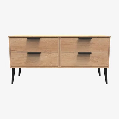 The Range Hong Kong Ready Assembled  4 Drawer Bed Box - Nebraska Oak