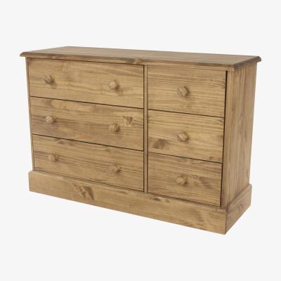 The Range Cotswold 3 plus 3 drawer wide chest  - Antique wax finish