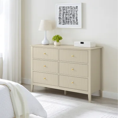 The Range Hales Large Chest of Drawers - Taupe
