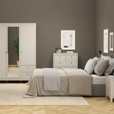 The Range Madrid Chest 3+2 Drawers in White - Cashmere
