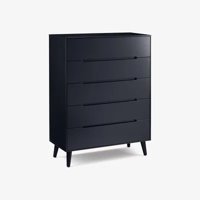 The Range Alicia 5 Drawer Chest - Anthracite - Anthracite