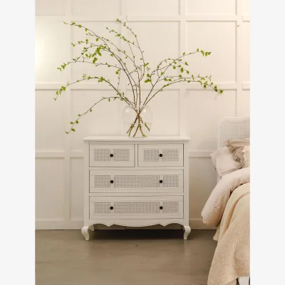 The Range Louis French 2 over 2 Chest of Drawers - White