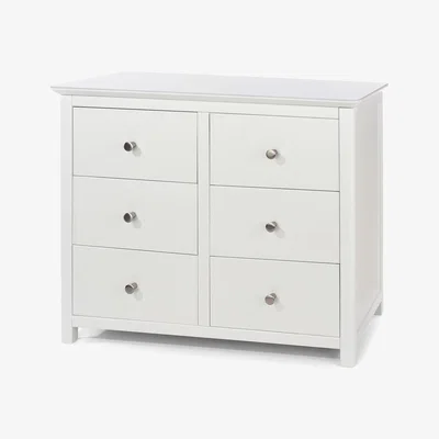 The Range Nairn 3 plus 3 drawer wide chest  - White