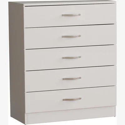 The Range Riano 5 Drawer Chest of Drawers - White