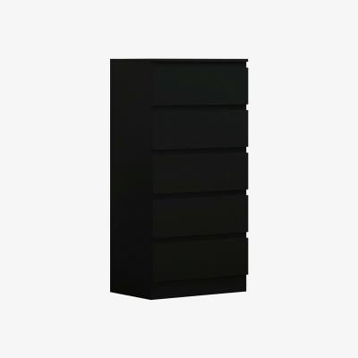 The Range Carlton 5 Drawer Chest - Black
