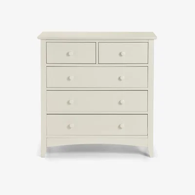 The Range Cameo 5 Drawer Chest - White