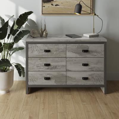 The Range Boston 3 plus 3 Drawer Chest - Grey
