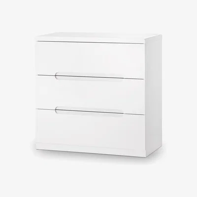 The Range Manhattan 3 Drawer Chest - White - White