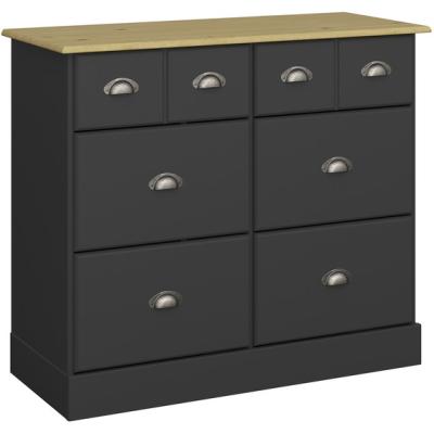 The Range Steens Nola 4+2 Wide Chest - Black