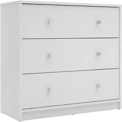 The Range May Chest of 3 Drawers - White