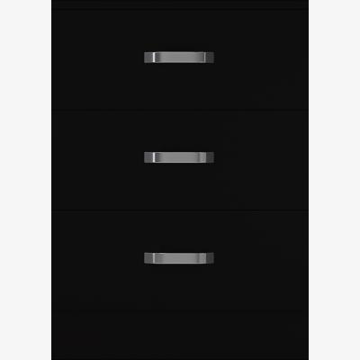 The Range Casablanca Matt Black Chest Of Draws  - Black / 3
