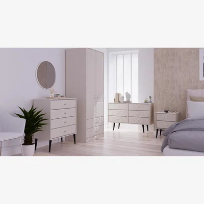 The Range Pixel Ready Assembled 3 Drawer Midi Chest - Kashmir Matt