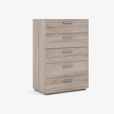 The Range Pepe Chest of 5 Drawers - Truffle Oak