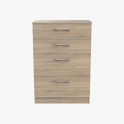 The Range Devon 4 Drawer Deep Chest in Bardolino (Light Oak) - Bardolino (Light Oak)
