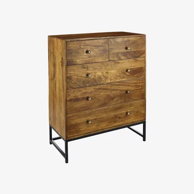 The Range Solid Mango Wood 23 Chest Of Drawers - Brown