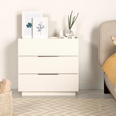 The Range Luke Chest of 3 Drawers White - White