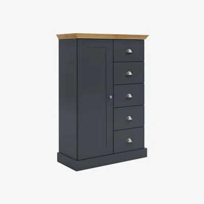 The Range Motala Chest 1D5DR AnthraOak - Anthracite/Oak