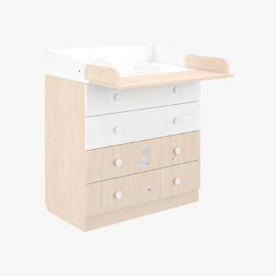 The Range Kids Changing Dresser  - White-Pastel / White Pastel Oak
