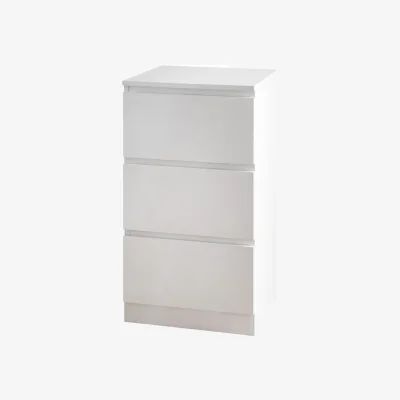 The Range High Gloss Chest Of Drawer - White