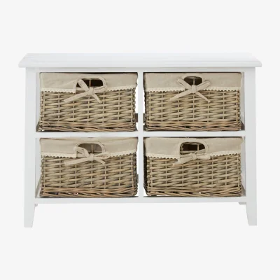 The Range Mesa 4 Drawer Chest - Natural