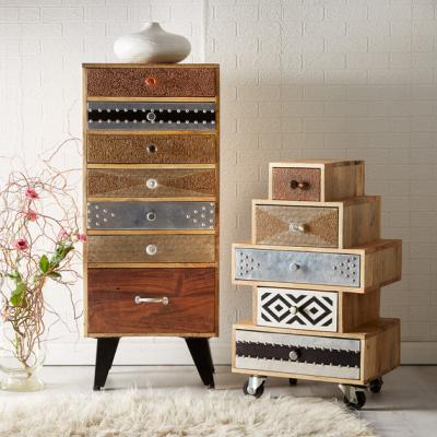 The Range Modern Artisan Edition Small Chest of 5 Drawers - Multicolour