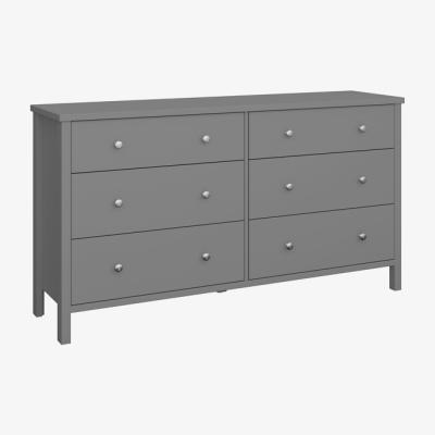 The Range Tromso Wide 6-Drawer Chest of Drawers - Grey