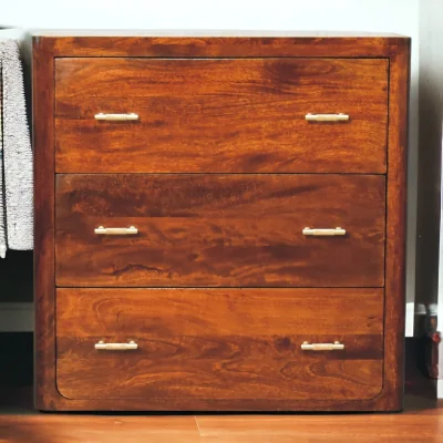 The Range Solid Wood Luca Chest of Drawers - Brown