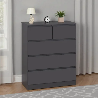 The Range Malvern 3 plus 2 Drawer Chest - Grey  - Grey