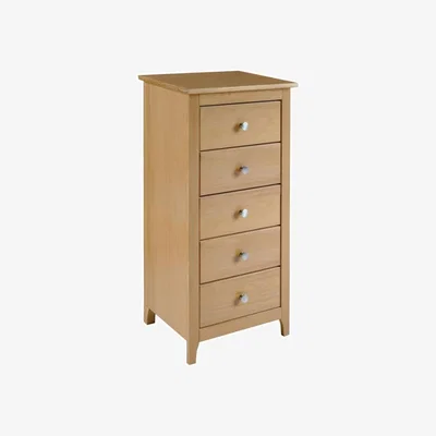 The Range Oslo 5 Drawer Chest   - Antique Pine