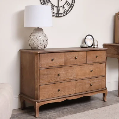 The Range 7 Drawer Dark Wood Chest Of Drawers - Ashwell Range