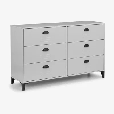 The Range Lakers Locker 6 Drawer Wide Chest - Grey