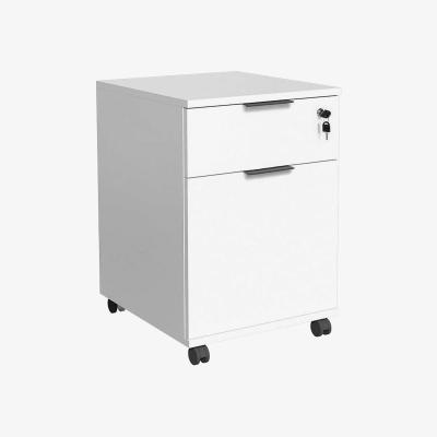 The Range Modern Office Home Storage Unit With Lockable Drawer - Matt White