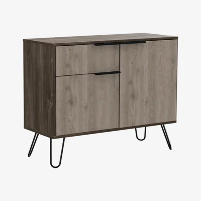 The Range Nevada small sideboard with 2 doors and 1 drawer   - Smoked oak