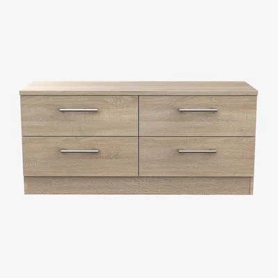The Range Devon 4 Drawer Bed Box in Bardolino (Light Oak) - Bardolino (Light Oak)