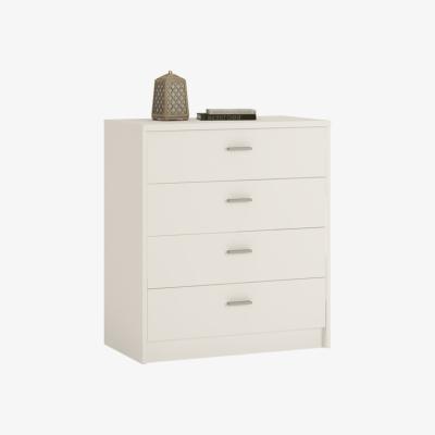 The Range Designa Four Drawer Chest - Pearl White