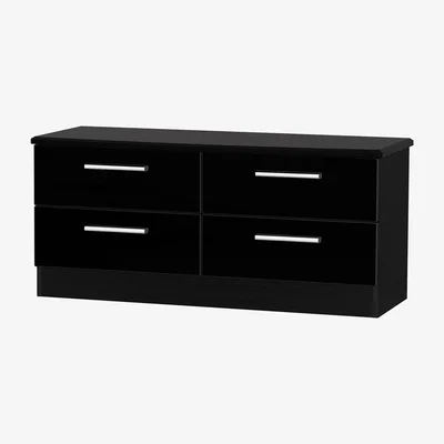 The Range Kensington Four Drawer Bed Box - Black