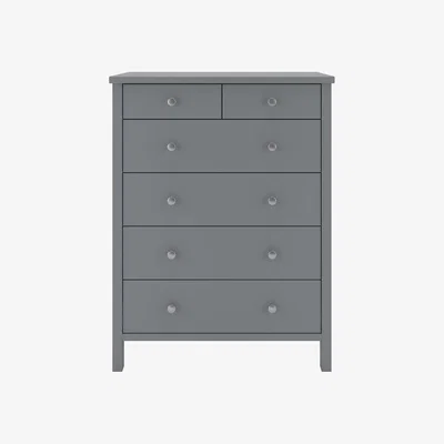 The Range Steens Tromso Six Drawer Chest - Grey