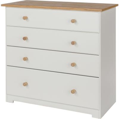 The Range Colorado 4 drawer chest - Soft white