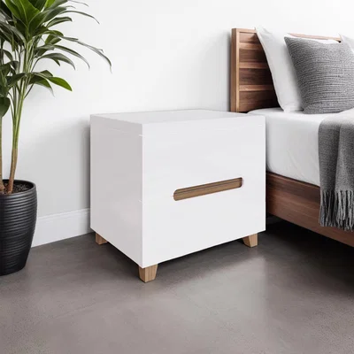 The Range FWStyle High Gloss White Chest Of Drawers Fast Click Assembly - High Gloss White / 12.2kg