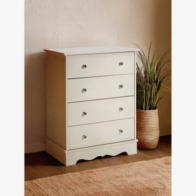 The Range Emily Ivory 4 Drawer Chest