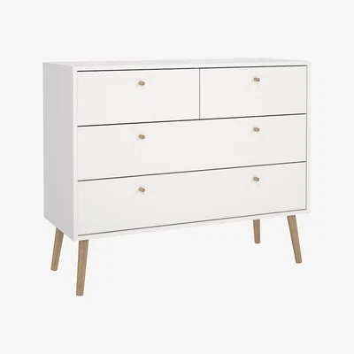 The Range Cumbria Chest of Drawers - White