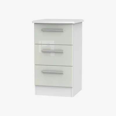 The Range Kensington Kashmir Three Drawer Locker - White