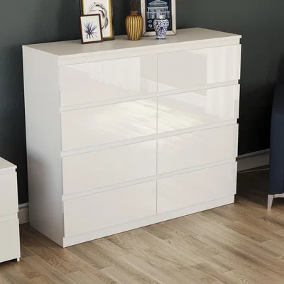 The Range Vida Designs Glinton 8 Drawer Chest - White