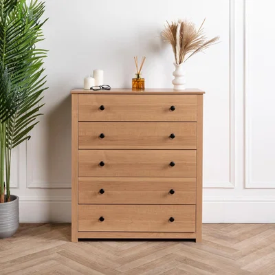 The Range Pine Wooden Chest Of Drawers - Brown / 21kg