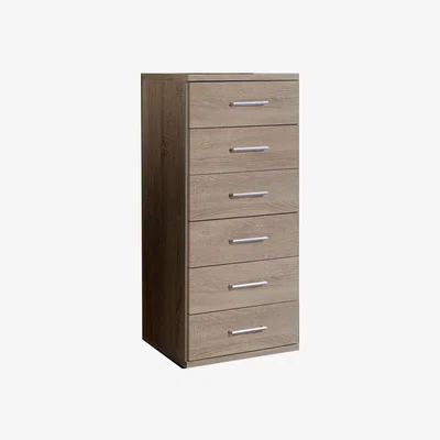 The Range Narrow 6 Drawer Chest Oak - Oak