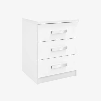 The Range Aspen 3 Drawer Bedside - White