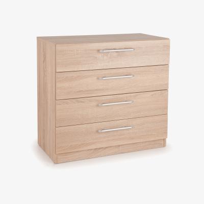 The Range Helsinki 4 Drawer Chest - Light Oak