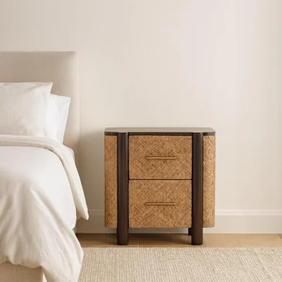 The Range Solid Wood Havana Canefront Drawers - Velvet Mocha