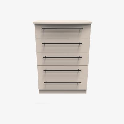 The Range Beverley Ready Assembled 5 Drawer Chest - Kashmir Matt